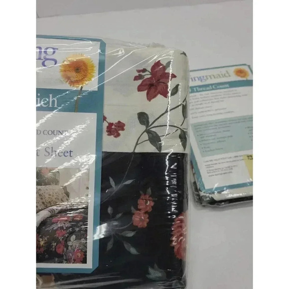 Vintage Springmaid Jasmine King Size Sheet Set New in Package Roses 200 Thread - Picture 8 of 10